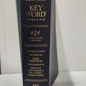 Key word study Bible. KJV. Red letter edition. Leather bound
